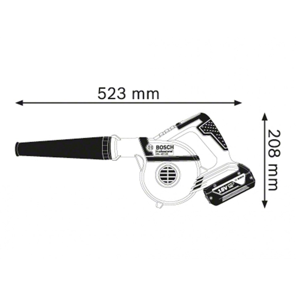image 1 of Bosch Gbl 18v-120 Professional Blower 18v Bare Unit | Multi | Multi Colour | 1