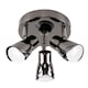 image 1 of ValueLights Sleek Spotlight Gloss Black Spotlight &GU10 Cool White Bulb | Black