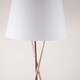 image 3 of First Choice Lighting Pair Copper Tripod Floor Lamp with White Fabric Shade Copper | White
