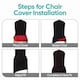 image 5 of Chair Cover Spandex Polyester Stretch, Flat Dining Slipcovers - 10pcs