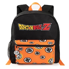 DragonBall Z Boys Backpack | Black & Orange Rucksack with Adjustable Straps | Goku Character Practical & Organised Luggage Sports School Bag For Kids | Anime TV Series Merchandise Gift | Blue | Navy