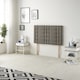 image 4 of Astoria Divan Bed Base with 2 Drawers & 30 Inch Diamante Headboard in Tweed Fabric | Brown | Coffee | Super King