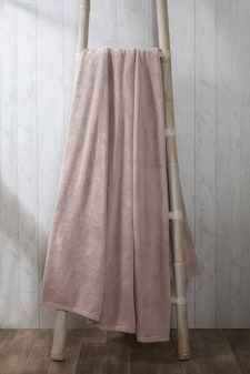 Coral Polyester Fleece Blanket Throw (150x200 cm) | Pink | M | 1
