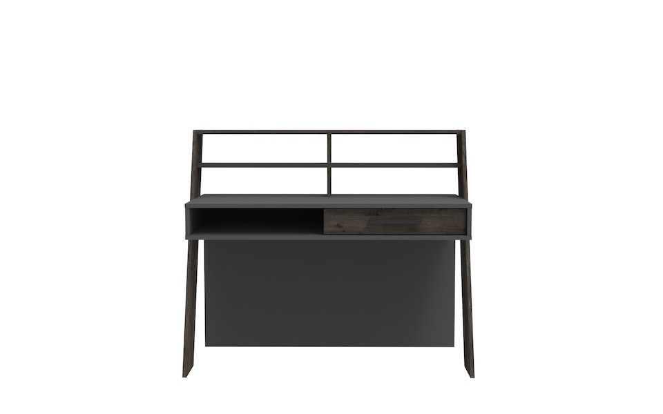 image 1 of Decorotika Soho Computer Desk with Open Shelves and Drawer - W 123 cm x H 104 cm x D 59 cm