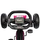 image 9 of HOMCOM Children Pedal Go Kart, Kids Ride On Racer with Adjustable Seat, Swing Axle, Shock Absorption EVA Tyres, Handbrake, for Ages 3-8 Years, Pink