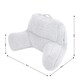 image 7 of icon Teddy Bear Cuddle Cushion Grey Reading Support Pillow Grey | One Size