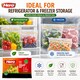image 7 of Hero Reusable Press Seal Freezer Bags - Pack of 50 BPA Free Food Storage Bags for Sandwiches, Fruit, Meat, Vegetables & Freezer Storage