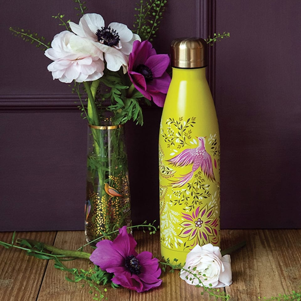 image 1 of Sara Miller Floral Design Insulated Water Bottle