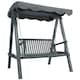 image 1 of Outsunny 2 Seater Garden Swing Seat with Canopy, Grey