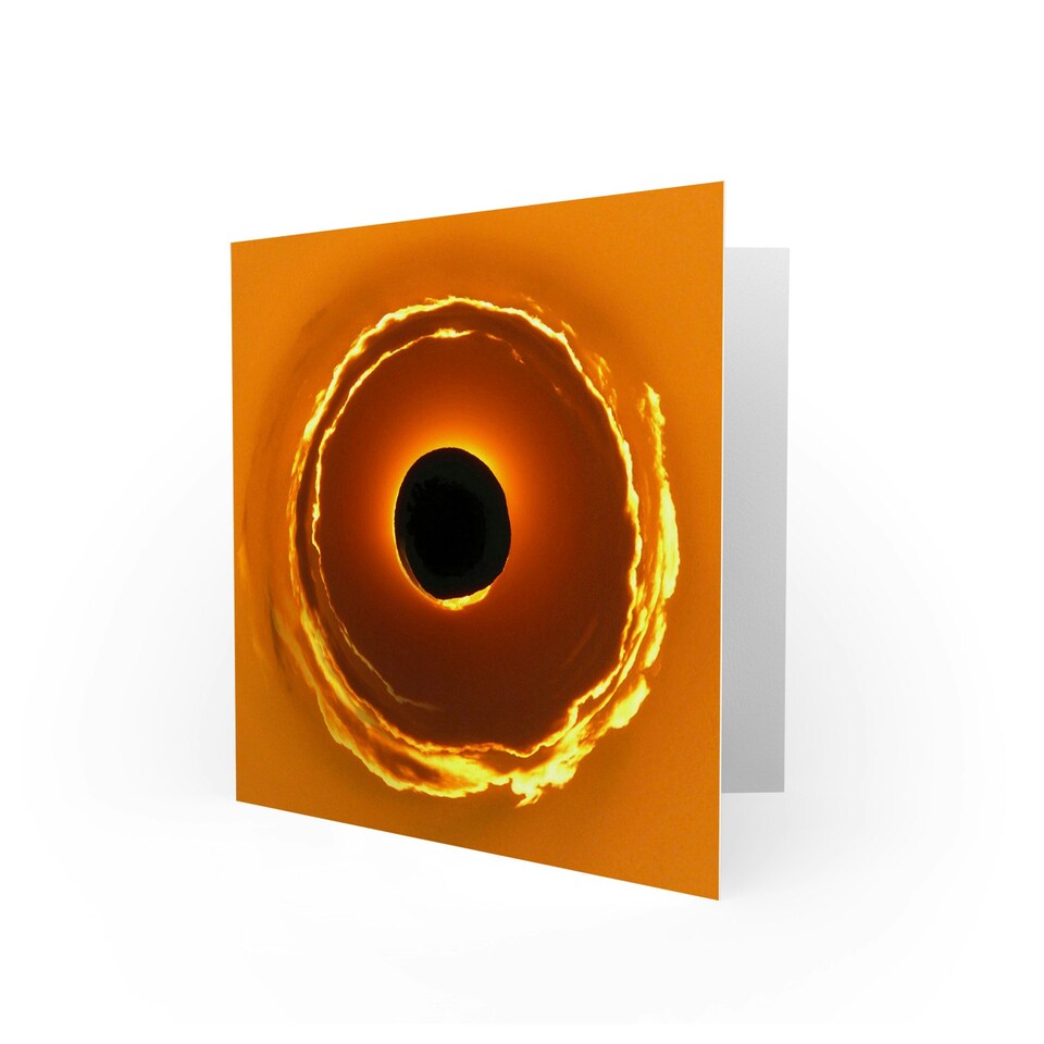image 1 of Little World Solar Eclipse Gold Art Card