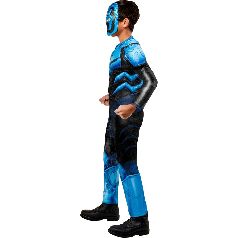 image 1 of Blue Beetle Childrens/Kids Deluxe Costume Set - Blue/Black - 11-13 Years 11