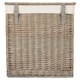image 4 of Large Boutique Antique Wash Storage Laundry Basket With Lining | Grey | Grey