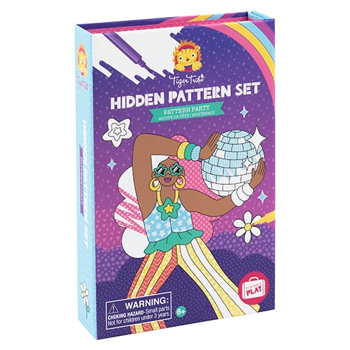 Tiger Tribe Hidden Pattern - Pattern Party in Purple