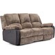 image 1 of Postana 3 Seater Electric High Back Jumbo Cord Fabric Recliner Sofa (Brown)