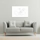 image 2 of couple kiss in line art (Canvas Print) 31 x 41 x 4cm