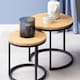 image 4 of Spiro Round Nest of Tables in Oak