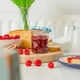 image 5 of Argon Tableware Glass Jam Jars with Blue Gingham Lids - 150ml - Pack of 6