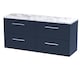 image 1 of Balterley Winshill Contemporary 4 Drawer Wall Hung Vanity Unit with Laminate Worktop, Dark Blue, 1200mm