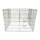 image 2 of Large 91cm Folding Pet Dog Rabbit Run Play Pen Cage Enclosure Fence | Black