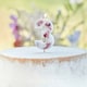image 2 of Pressed Petal Number 3 Shaped Candle