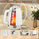 image 3 of HOMCOM 1.7L 3000W Quick Boil Kettle and 4 Slice Toaster Set Crumb Tray White