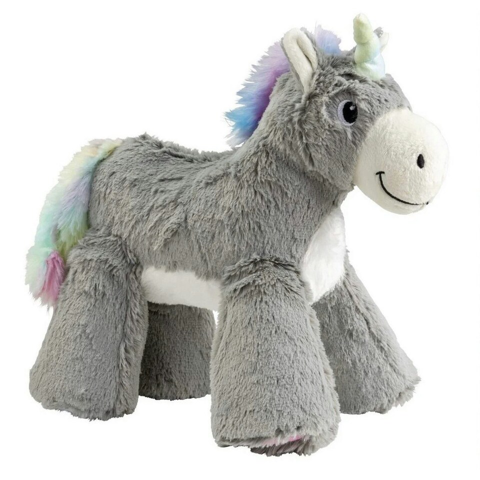 House Of Paws Big Paws Unicorn Plush Dog Toy - Grey - One Size