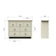 image 5 of Lisbon Chest of 7 Drawers Cream & Oak