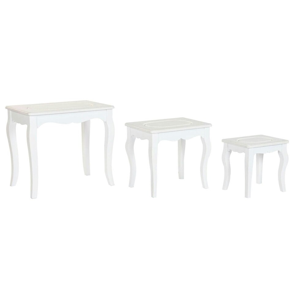 image 1 of Side table Home ESPRIT White Light grey 53 x 35 x 47 cm N/A