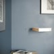 image 3 of Wooden Wall Mounted Floating Corner Shelf - Set of 3 | White | 3