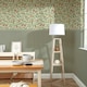 image 3 of Beauty Of Nature Panel Wallpaper in Sage Green on Cream with Sage Green Panel Multi