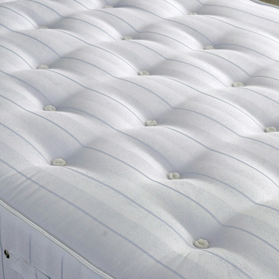 image 1 of Dawson White Wooden Ottoman Bed And Super Ortho Orthopaedic Mattress Double N/A
