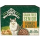 image 1 of James Wellbeloved Grain Free Senior Wet Cat Food Pouches Turkey in Gravy 48 x 85g