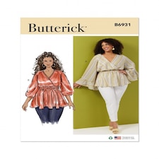 Simplicity 6931 Paper Sewing Pattern – Women’s Top, Size W2 (20W–22W–24W–26W–28W), Easy