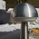 image 2 of ValueLights Troy Table Lamp Pair of Dimmable Brushed Silver Table Lamp and Integrated LED .6W Warm White 3000K Bulb