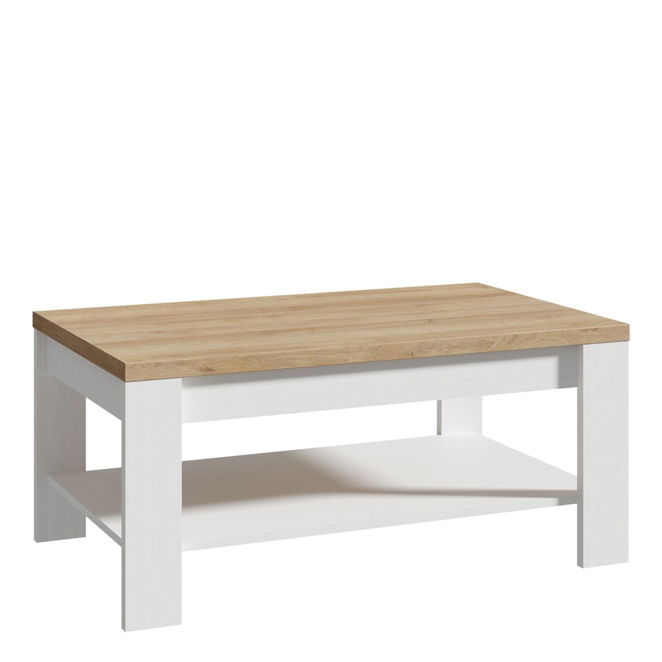 image 1 of Bohol Coffee Table in Riviera Oak and White