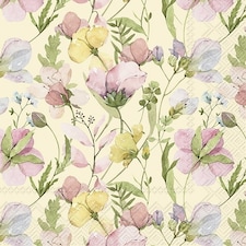 IHR Niama Cream Cocktail Napkin 25cm 3ply 20 Pack