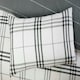 image 10 of Harris Check Polyester Duvet Cover Set with Pillowcase | Grey | Single | 1