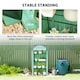 image 6 of Outsunny 4 Tier Mini Greenhouse with Reinforced PE Cover, Green