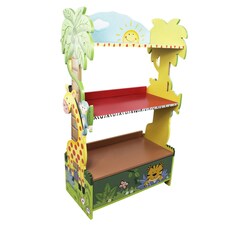 Teamson Kids Sunny Safari Bookshelf Toy Furniture