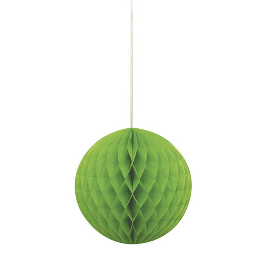 Unique Party Round Paper Lantern - Lime Green - 8 Inch
