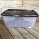 image 5 of 42L Clear Storage Box with Black Lid, Stackable and Nestable Design Storage Solution