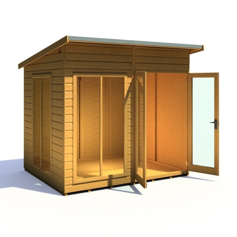 image 1 of Lela 8x6 Summerhouse - L222.8 x W252.4 x H228.4 cm Brown