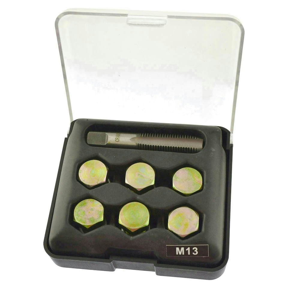 image 1 of Sump Plug / Oil Drain Repair / Rethreader Kit M12 - M13 Thread AN044
