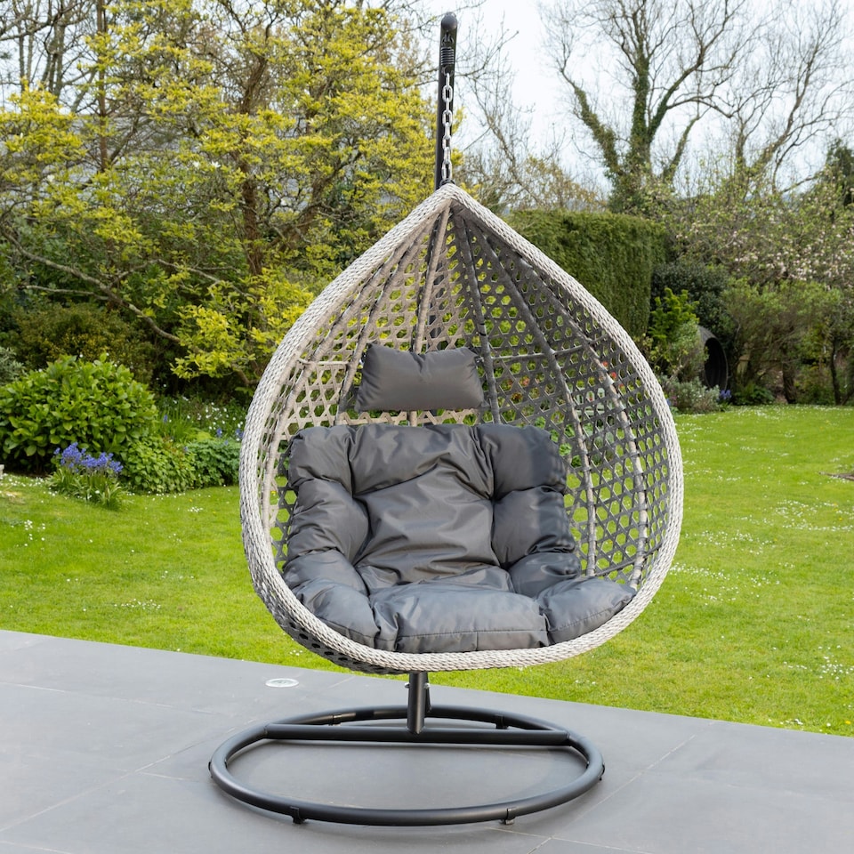 image 1 of Oakley Swing Chair - Dark Grey