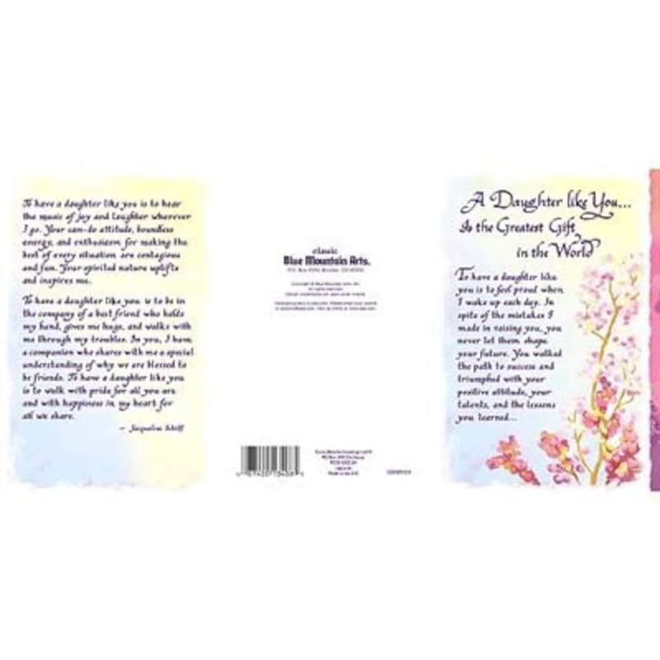 image 1 of A Daughter Like You Open Greeting Card