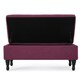 image 8 of Fuchsia Fabric Ottoman Storage Bench Pink