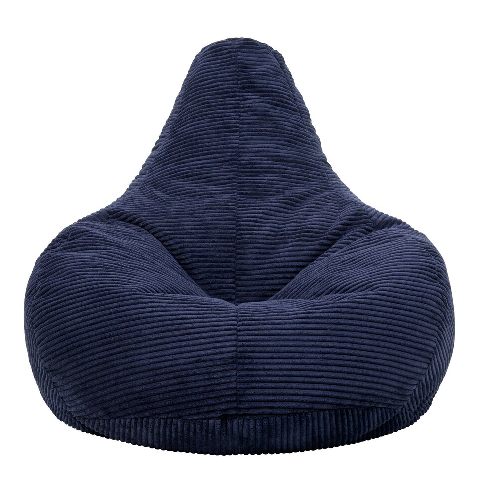 image 1 of icon Dalton Medium Beanbag Corduroy Navy Blue Blue | Blue