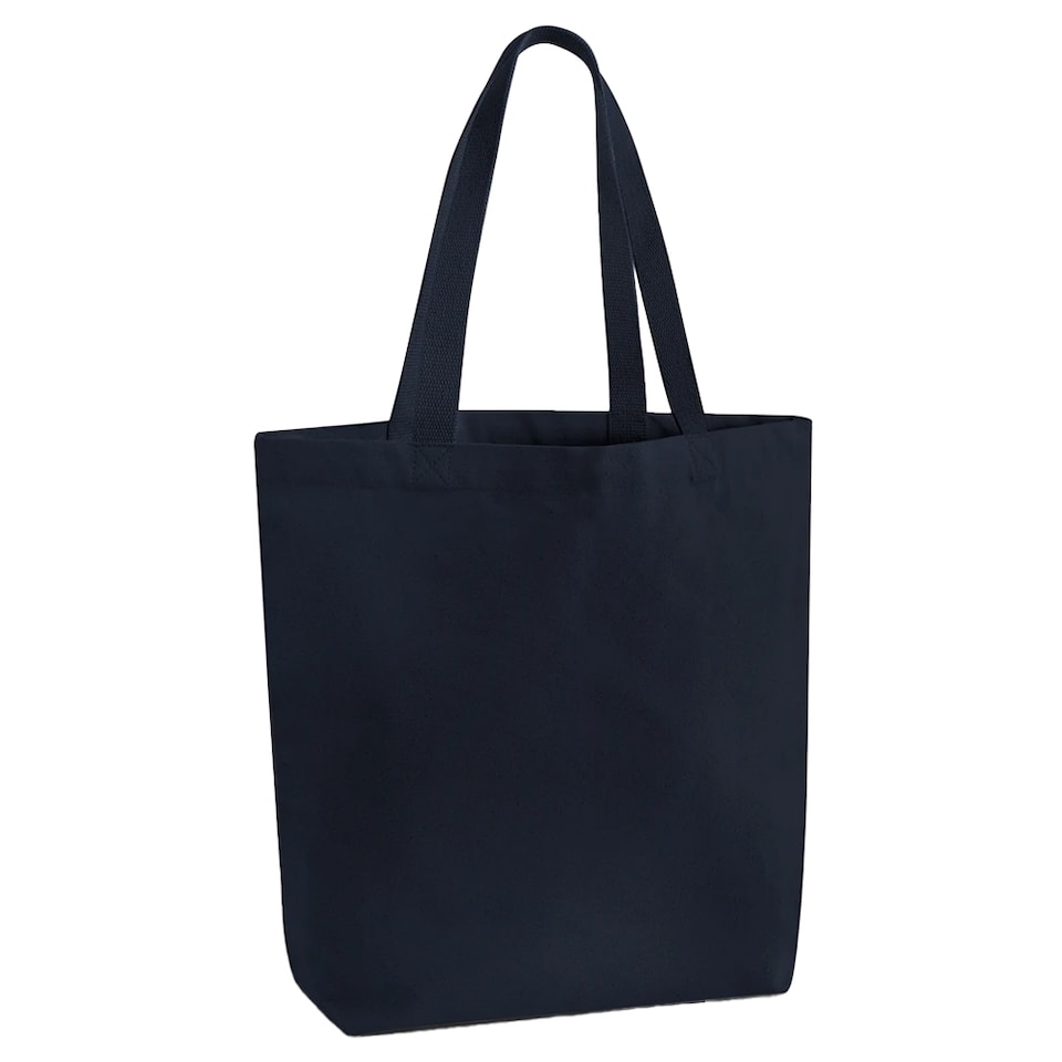 image 1 of Westford Mill Canvas Heavyweight Tote Bag | Blue | French Navy | 1