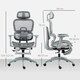 image 3 of HOMCOM Ergonomic Office Chair Swivel Computer Chair with 3D Armrest Grey