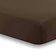 image 2 of Percale Extra Deep 16" Fitted Sheet - Chocolate - Super King